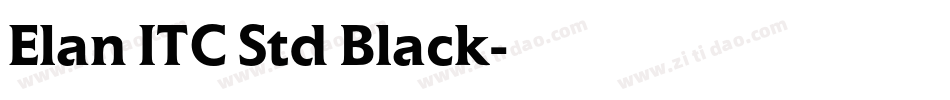 Elan ITC Std Black字体转换